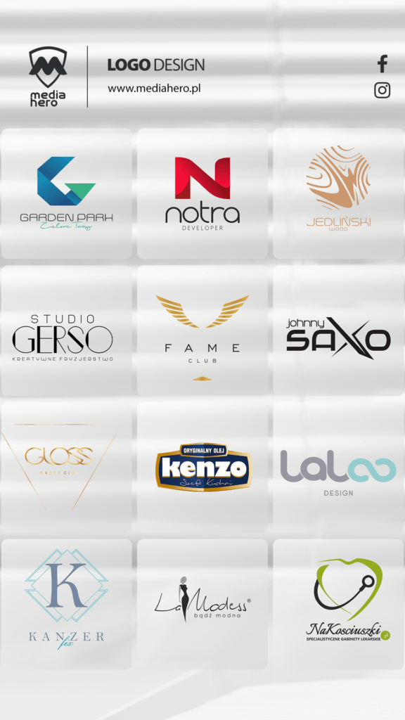 Projektowanie logo dla firm portfolio Media Hero - realizacje 4
